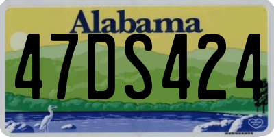 AL license plate 47DS424