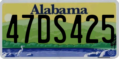 AL license plate 47DS425