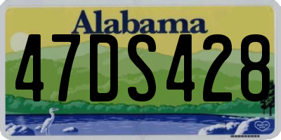 AL license plate 47DS428