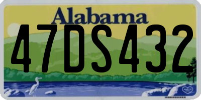 AL license plate 47DS432