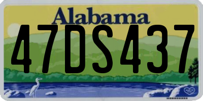 AL license plate 47DS437