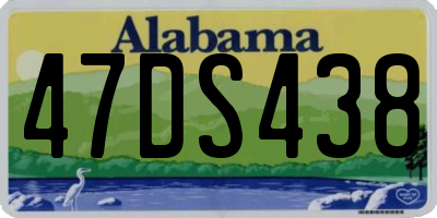 AL license plate 47DS438
