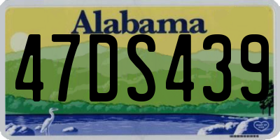 AL license plate 47DS439