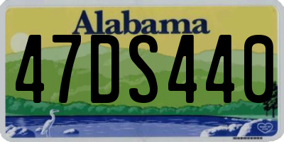 AL license plate 47DS440