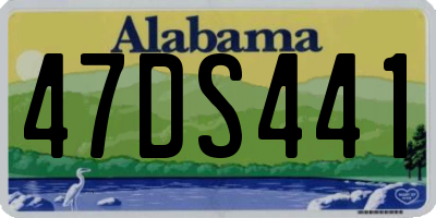 AL license plate 47DS441
