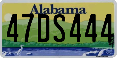 AL license plate 47DS444