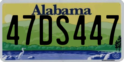 AL license plate 47DS447
