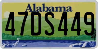 AL license plate 47DS449