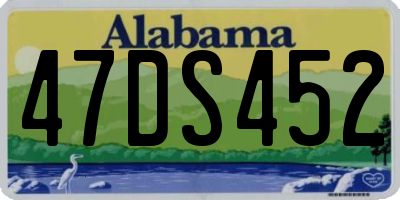 AL license plate 47DS452