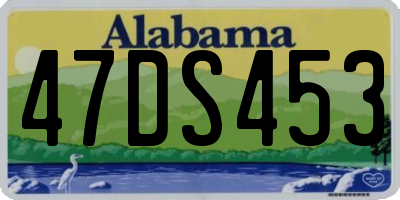 AL license plate 47DS453