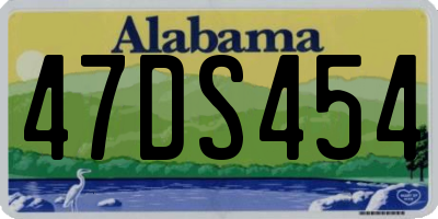 AL license plate 47DS454