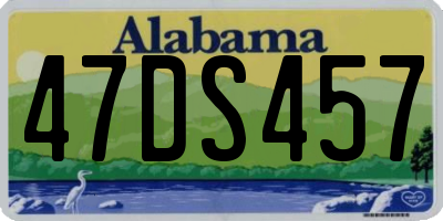 AL license plate 47DS457