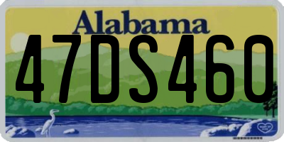 AL license plate 47DS460