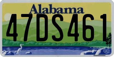 AL license plate 47DS461