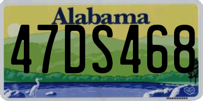 AL license plate 47DS468