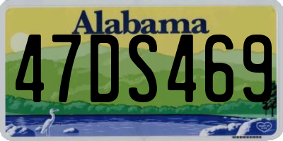 AL license plate 47DS469