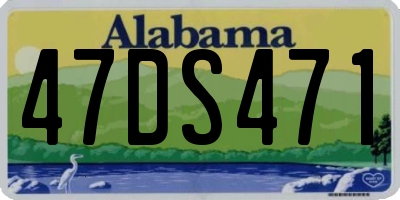 AL license plate 47DS471