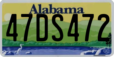 AL license plate 47DS472