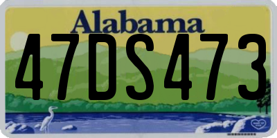 AL license plate 47DS473