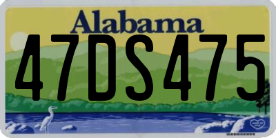 AL license plate 47DS475
