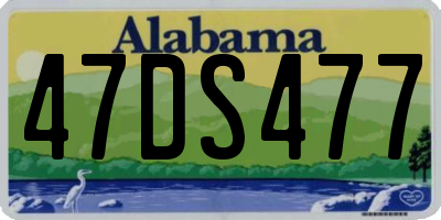 AL license plate 47DS477