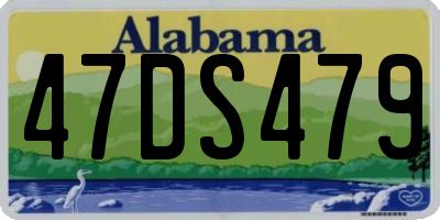 AL license plate 47DS479