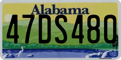 AL license plate 47DS480