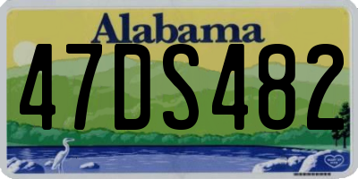 AL license plate 47DS482
