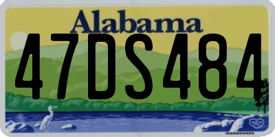 AL license plate 47DS484