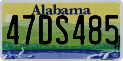 AL license plate 47DS485