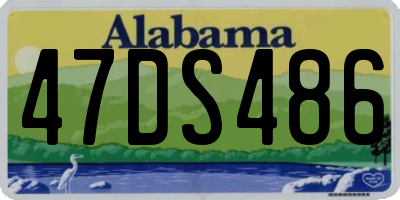 AL license plate 47DS486