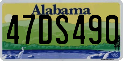 AL license plate 47DS490