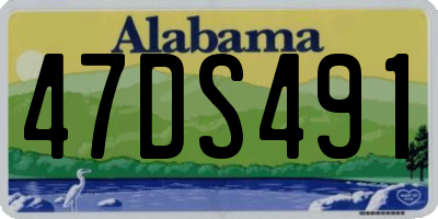 AL license plate 47DS491