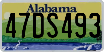 AL license plate 47DS493