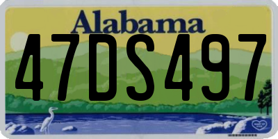 AL license plate 47DS497
