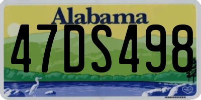 AL license plate 47DS498