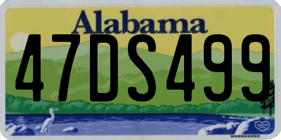 AL license plate 47DS499