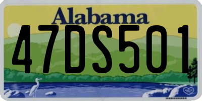 AL license plate 47DS501