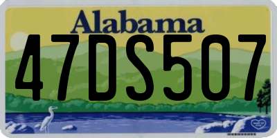 AL license plate 47DS507