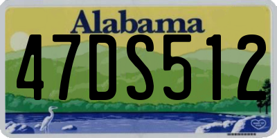 AL license plate 47DS512