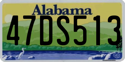 AL license plate 47DS513