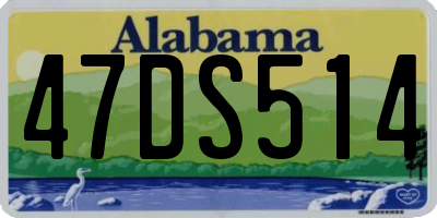 AL license plate 47DS514