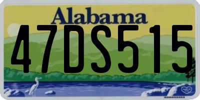AL license plate 47DS515