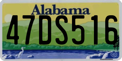 AL license plate 47DS516
