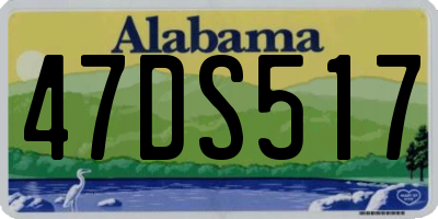 AL license plate 47DS517