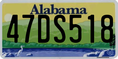 AL license plate 47DS518