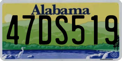 AL license plate 47DS519
