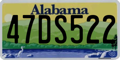 AL license plate 47DS522