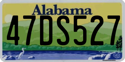 AL license plate 47DS527