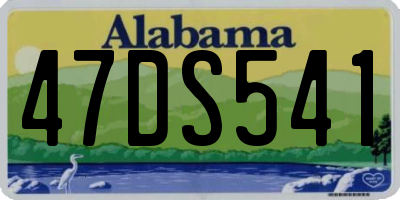 AL license plate 47DS541